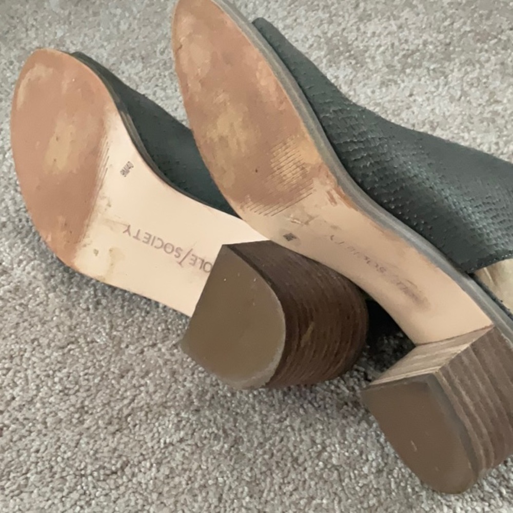WOMENS SOLE SOCIETY LEATHER SO-Terran  Sandle Slate Gray - US 9 - Picture 5 of 6